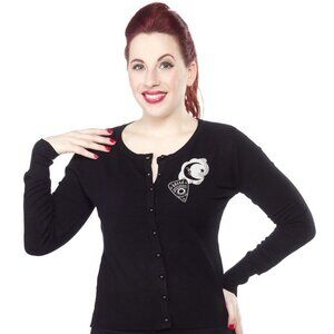 Hell Bunny Black Ouija Cardigan